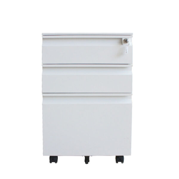 Steel Office Equipment 3-Drawer Metal Pedestal Mobile Drawer